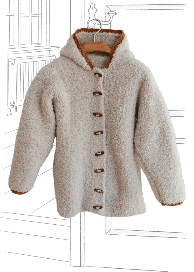 Go Handmade À Capuche Teddy strikkeoppskrift voksen XS-XXXL