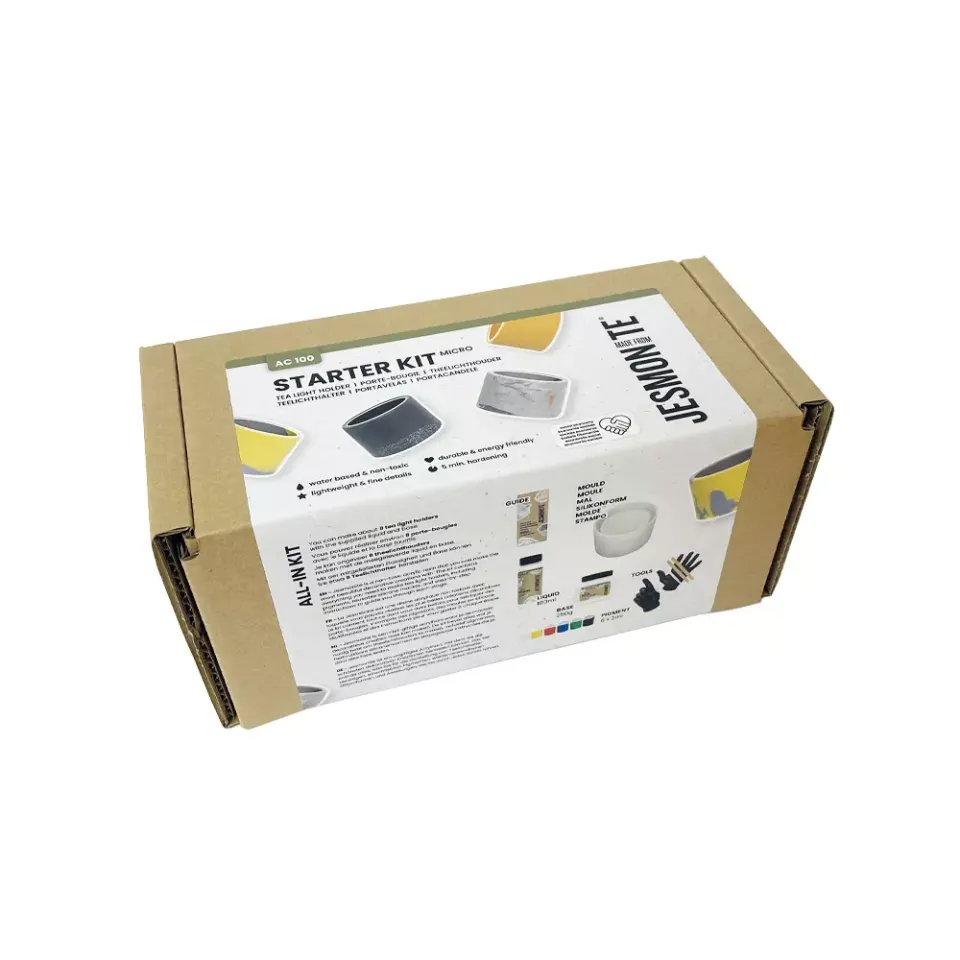 Jesmonite AC100 micro kit telysholder støpesett giftfri