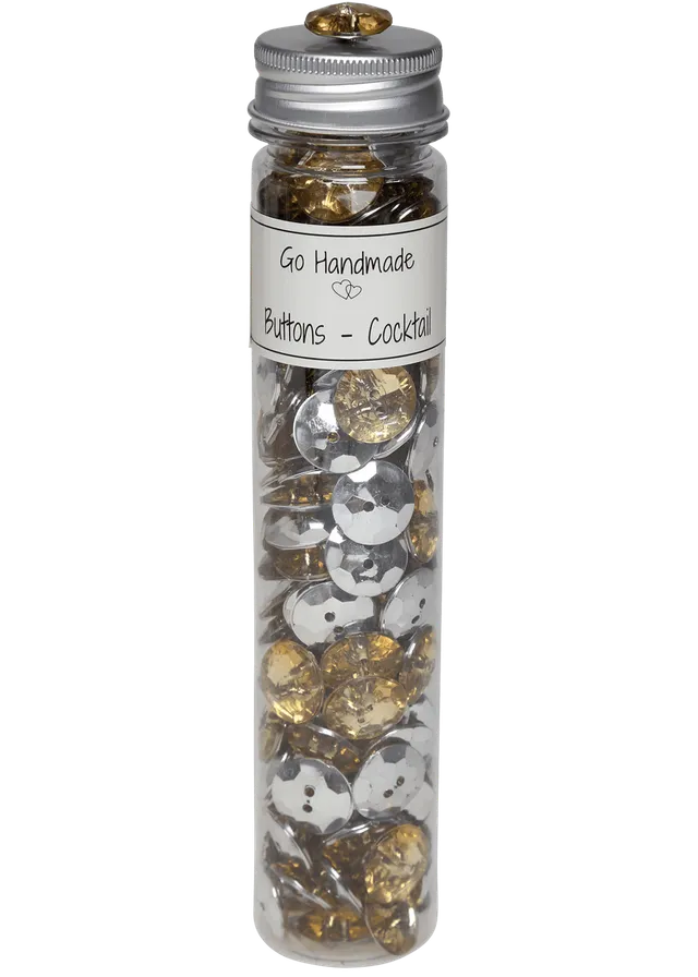 Go Handmade Cocktail knapper – front holes flaske 145 stk