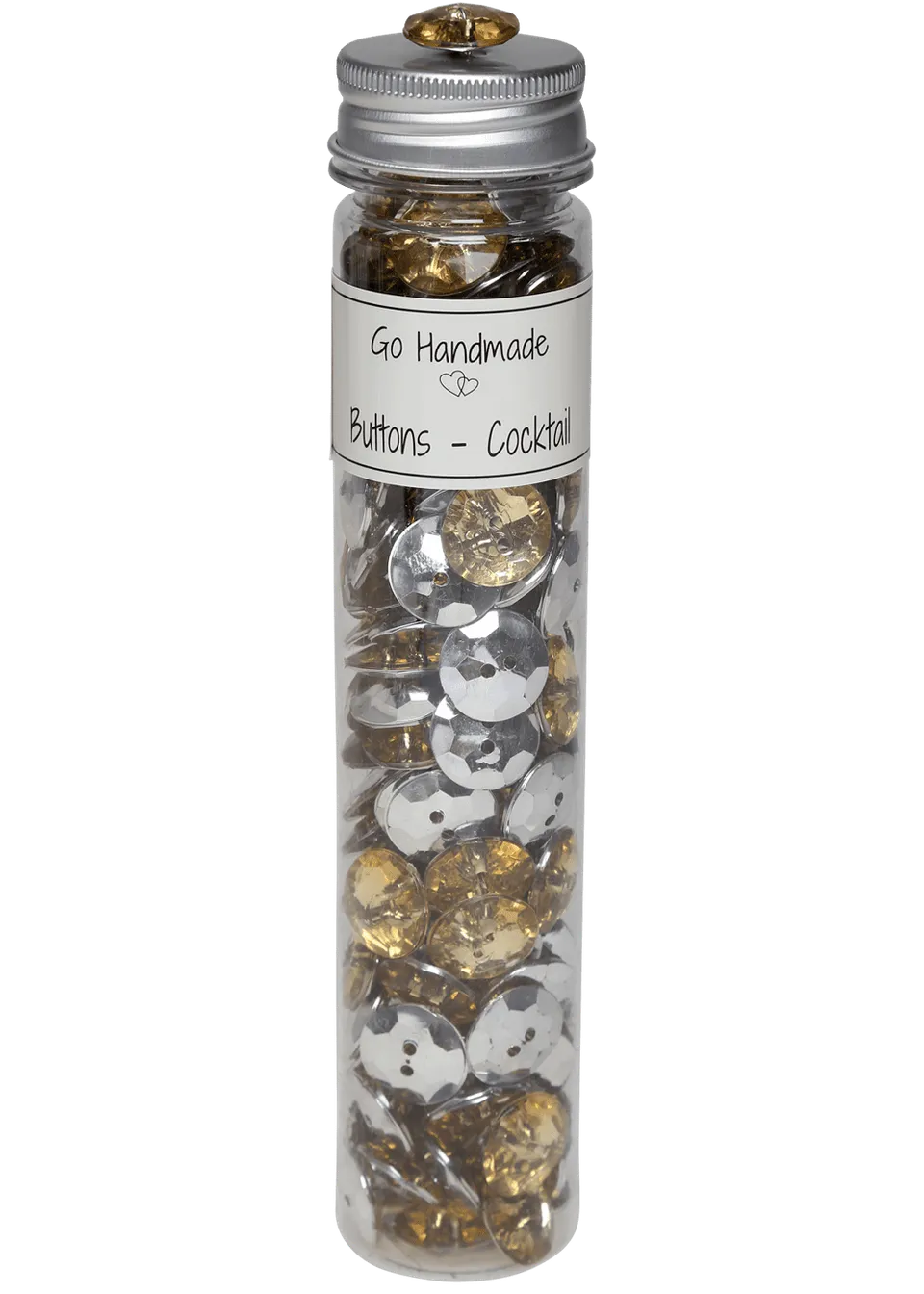 Go Handmade Cocktail knapper med hull foran farget