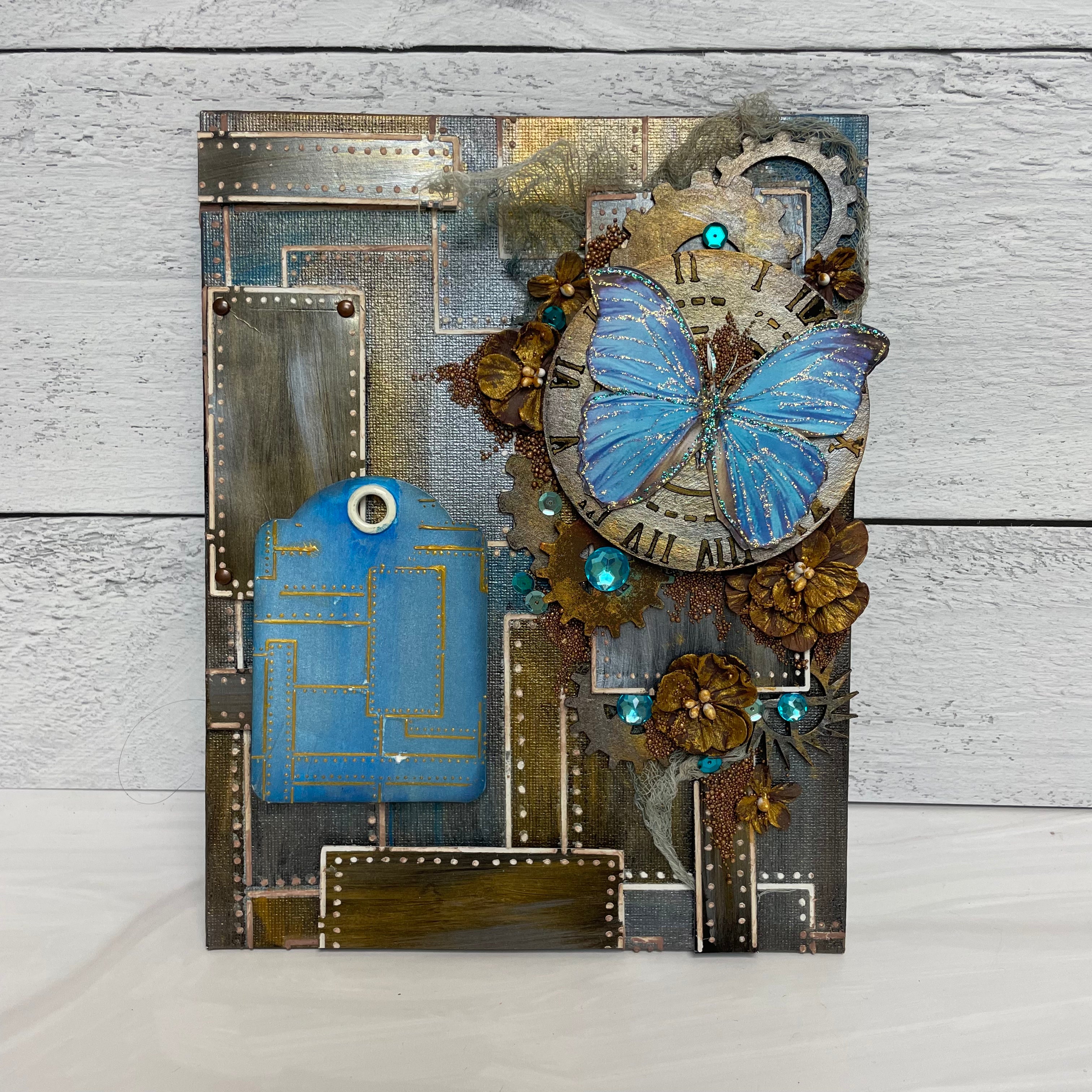 The Crafters Workshop TCW934 Sunny Butterfly sjablong 6x6 sommerfugl