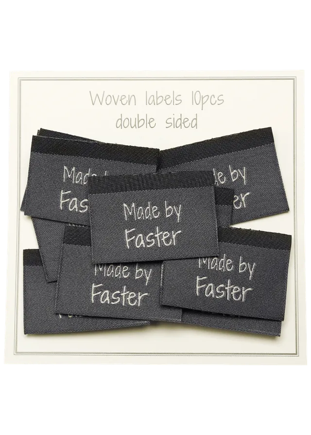 Go Handmade merkelapper made by faster grå 10 stk