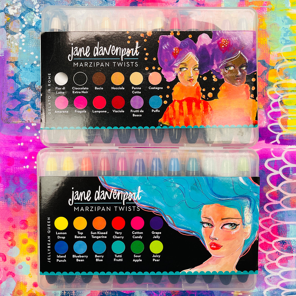 Jane Davenport Marzipan Twist akvarellkritt hudtoner