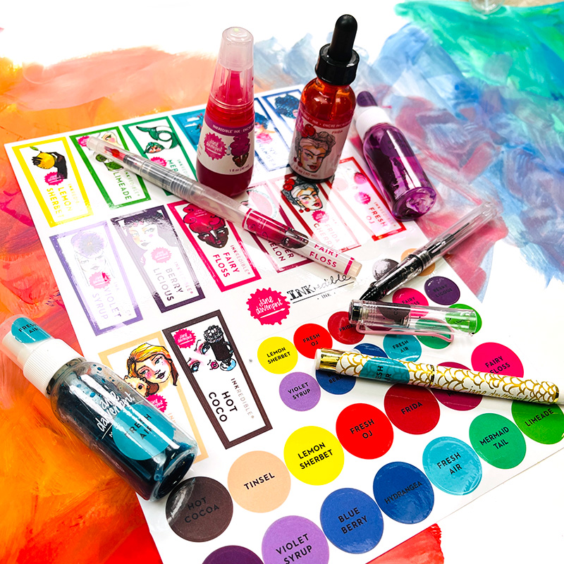 Jane Davenport Art Supply klistremerker organisering