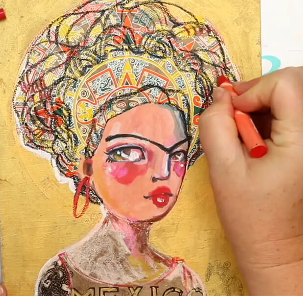 Jane Davenport Viva La Vida Frida-inspirert nettkurs