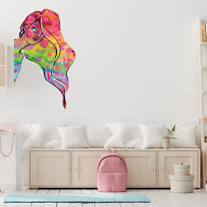 Jane Davenport Rainbow Diva wall art veggdekor flyttbar