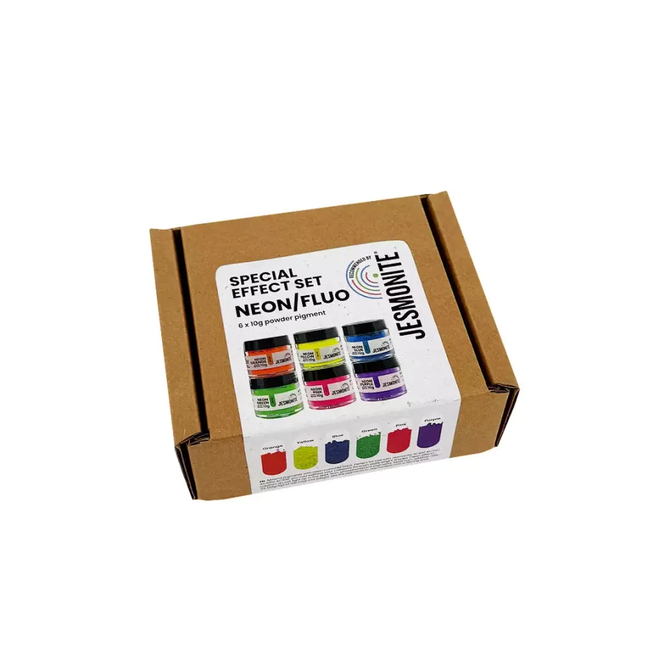 Jesmonite Special Effect pigmentsett fluoriserende 6x10 g
