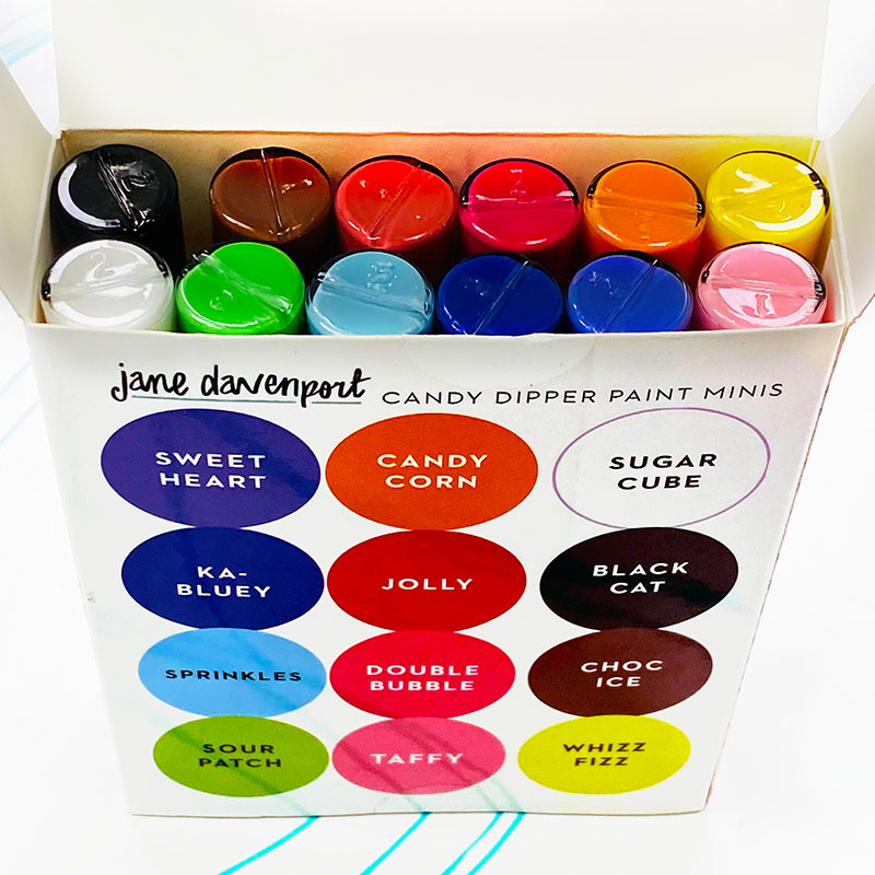 Jane Davenport Candy Dipper Paint Minis akrylmaling småflasker
