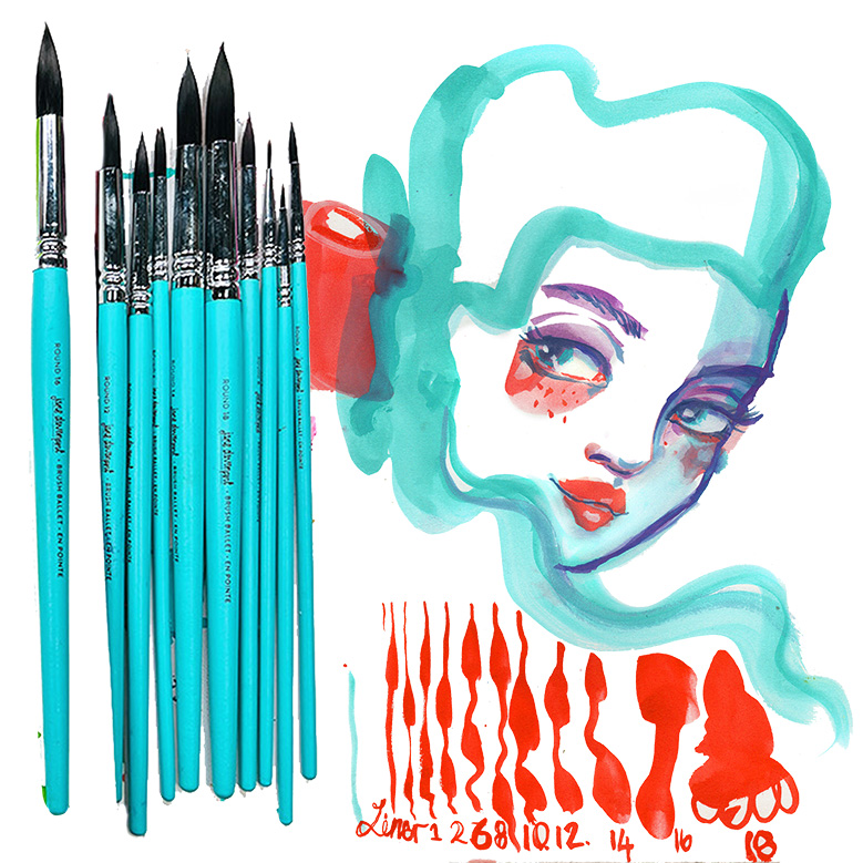 Jane Davenport Brush Ballet En Pointe penselsett 11 stk