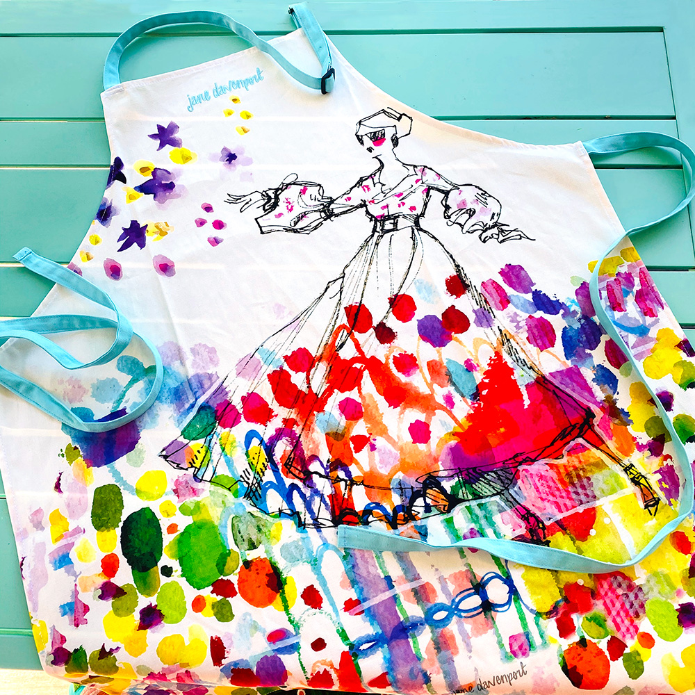 Jane Davenport Art Apron forkle sett