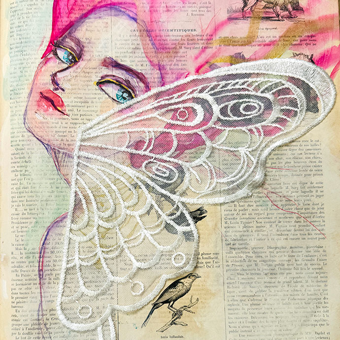 Jane Davenport Butterfly Lovely Laces sjablong blonde