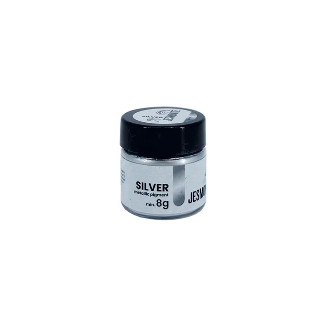 Jesmonite metallic powder 8 g sølv metallglans