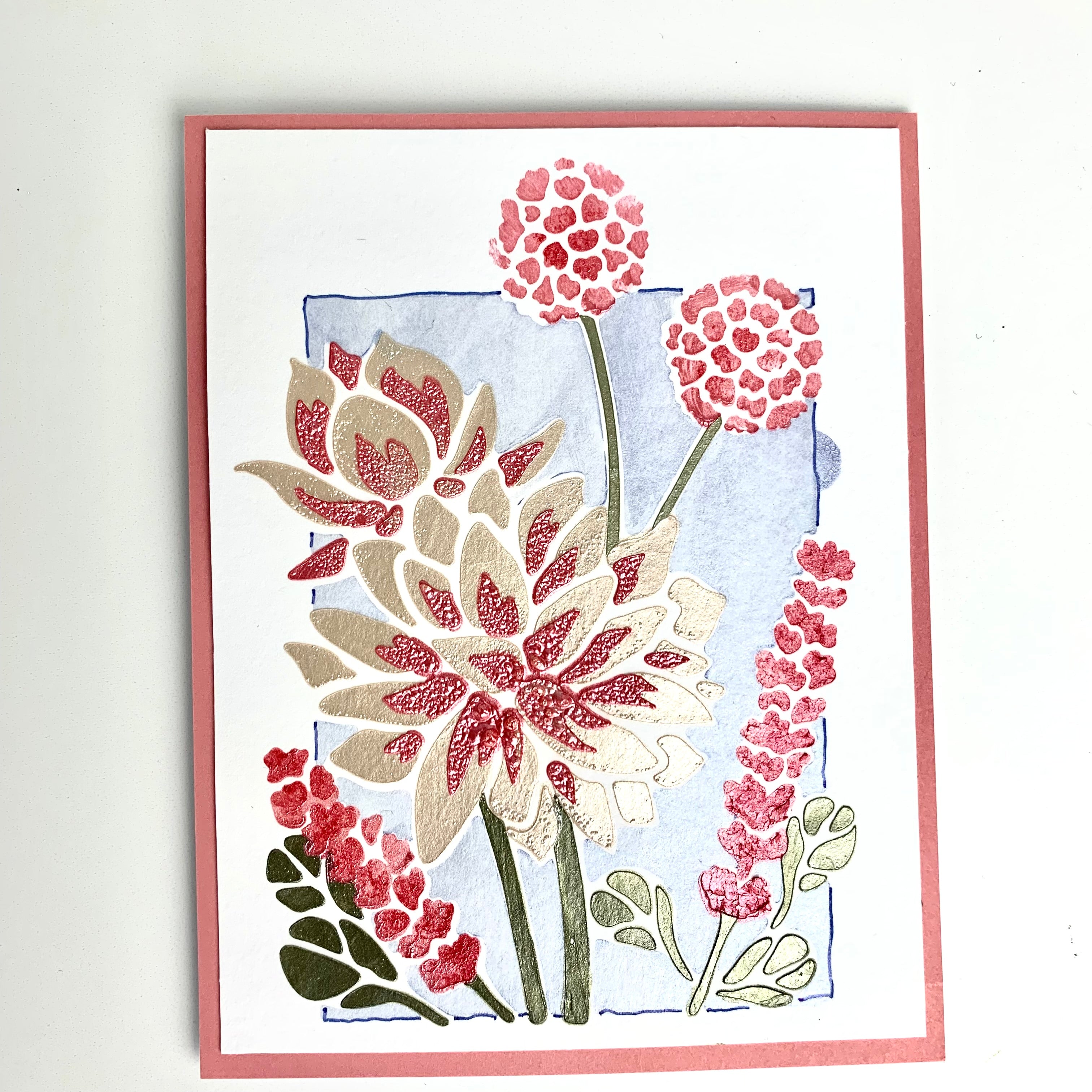 The Crafters Workshop TCW6065 Lotus Bouquet sjablong A2 lagdelt