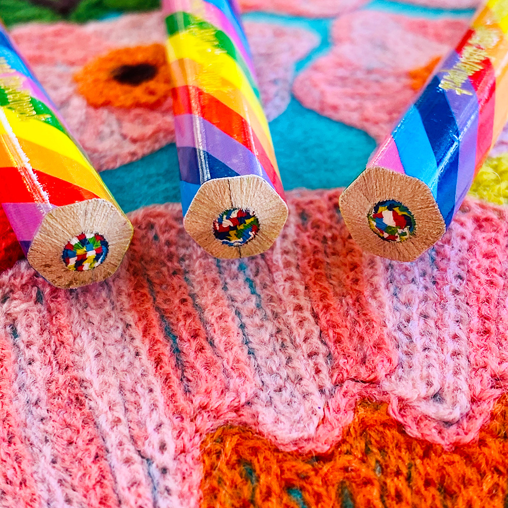 Jane Davenport Rainbow Twirl blyant flerfarget regnbueblyant