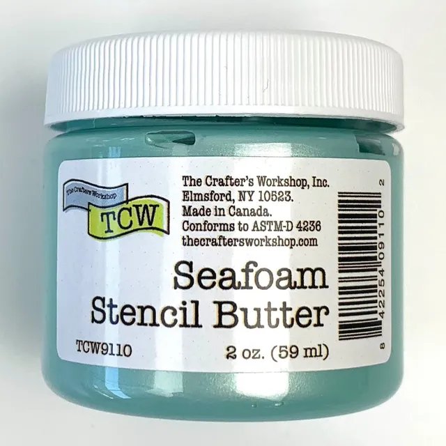 The Crafters Workshop Stencil Butter modellpasta 2oz seafoam