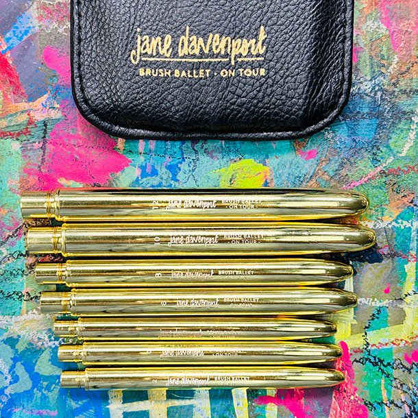 Jane Davenport On Tour Brush Ballet penselsett reise
