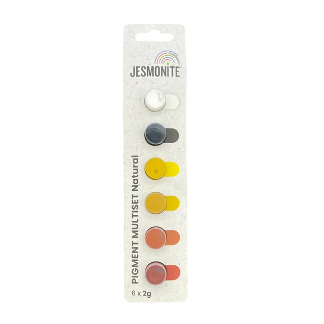 Jesmonite pigmentsett 6-farger 2g natural jordtoner