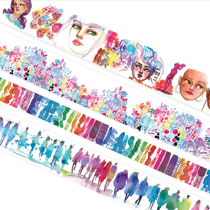 Jane Davenport Lovestream washi tape 4-pakn limited edition