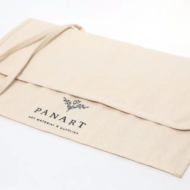 KEM PanArt penselmappe bomull 40x34 cm 22 pensler