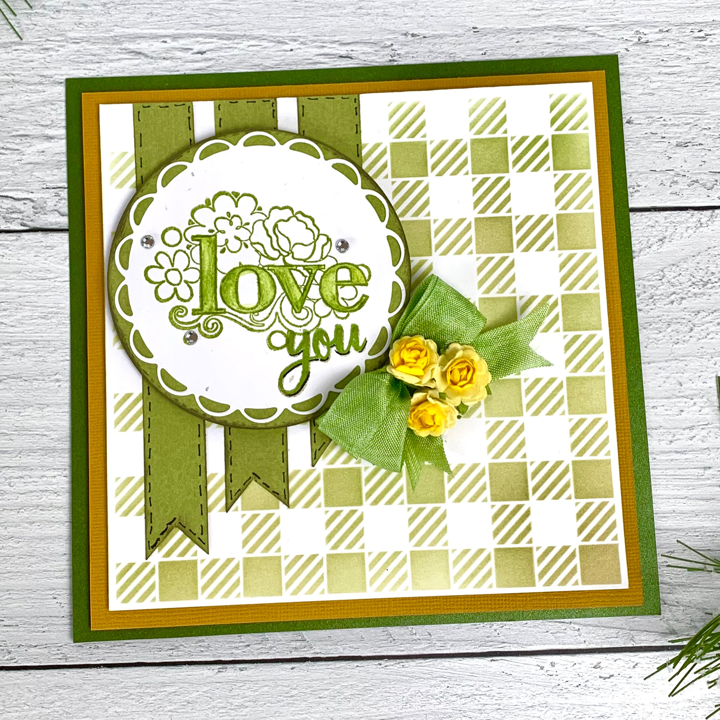 The Crafters Workshop TCW955 Buffalo Plaid sjablong 6x6 ruter