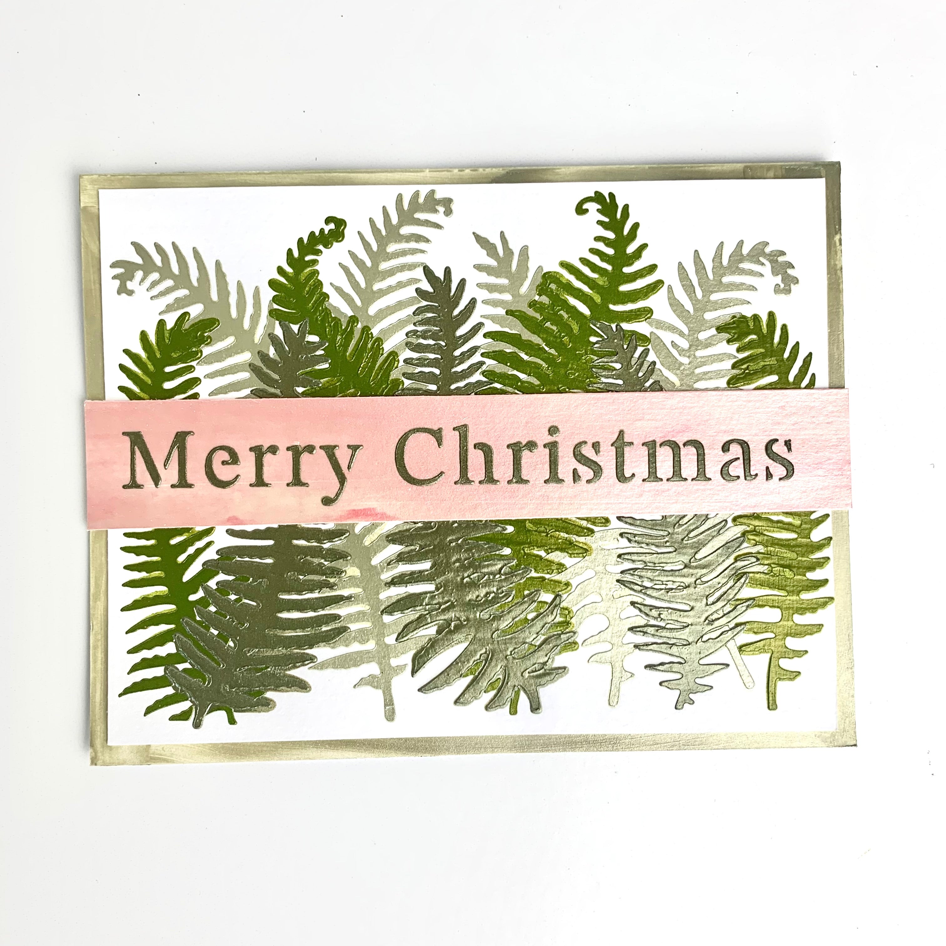 The Crafters Workshop Stencil Butter Fern pasta 2oz grønn