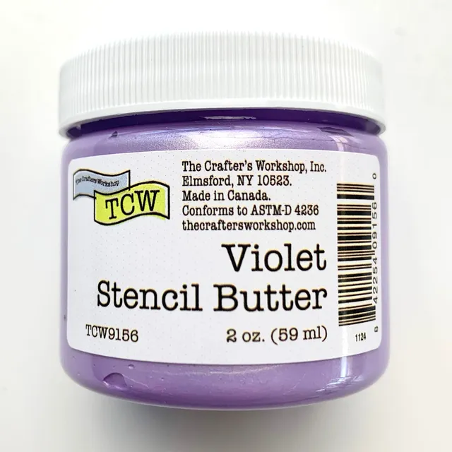 The Crafters Workshop Stencil Butter Violet stencilkrem 2oz shimmer