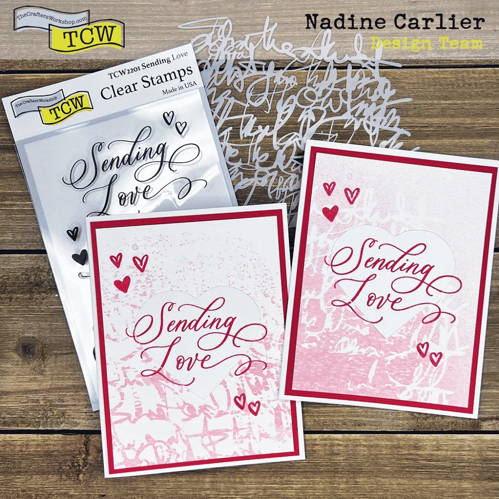 The Crafters Workshop TCW1093 Messy Script sjablong 6x6 skrift