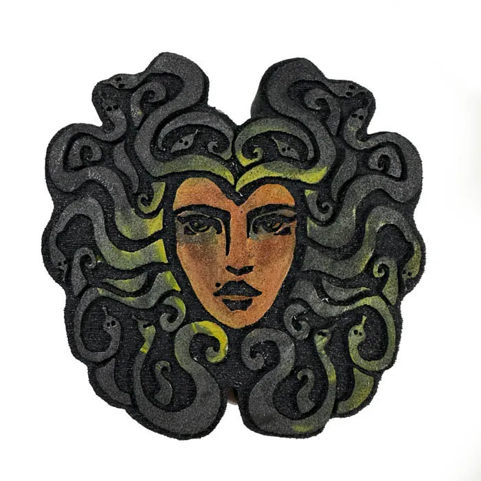 Jane Davenport ArtFoamies Medusa skumstempel ansikt