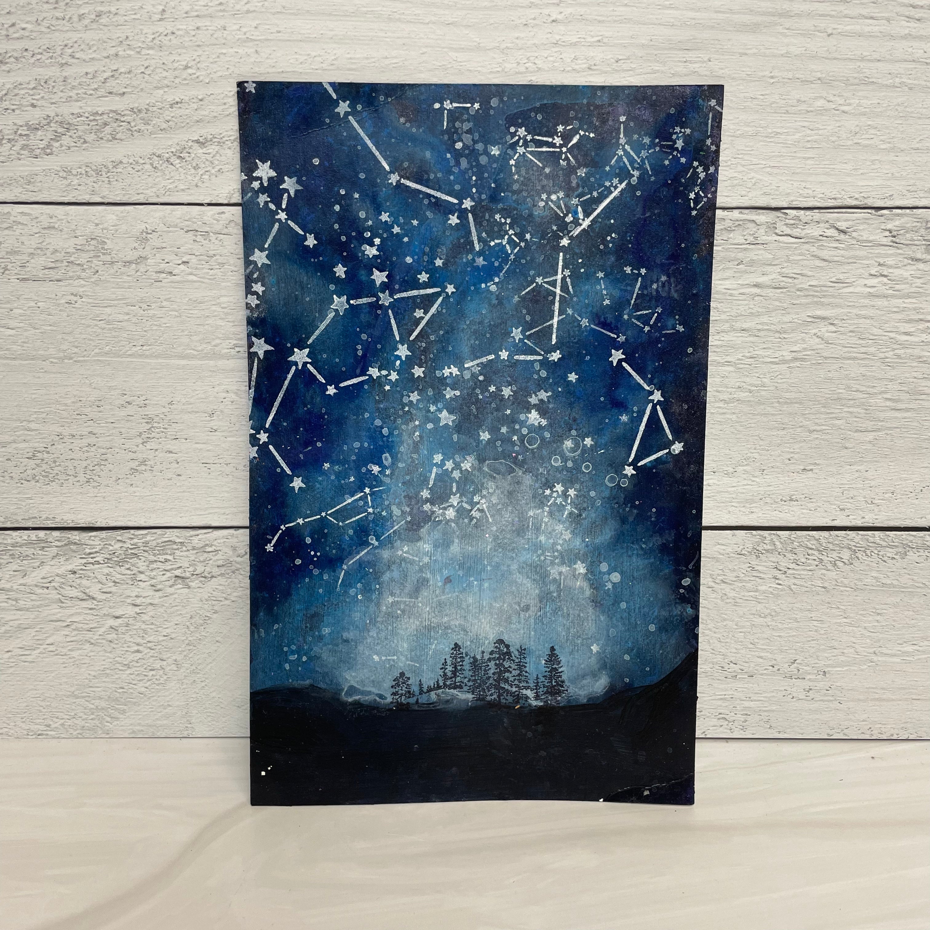 The Crafters Workshop TCW734 Constellations sjablong 6x6 stjerner
