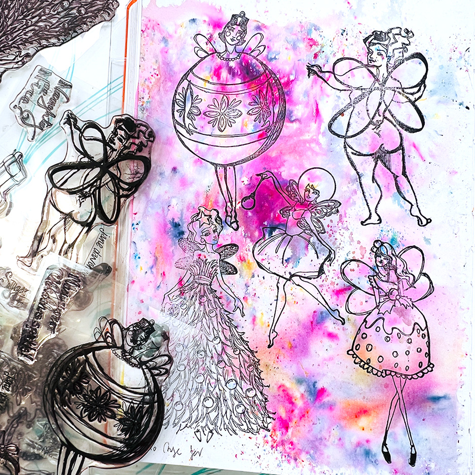 Jane Davenport We Wish You A Fairy Christmas stempelsett jul
