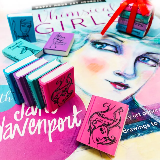Jane Davenport Bookish viskelærsett minibøker