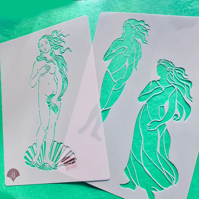 Jane Davenport Venus Botticelliesque Figures sjablonger