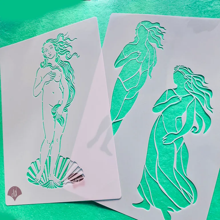 Jane Davenport Venus Botticelliesque Figures sjablonger