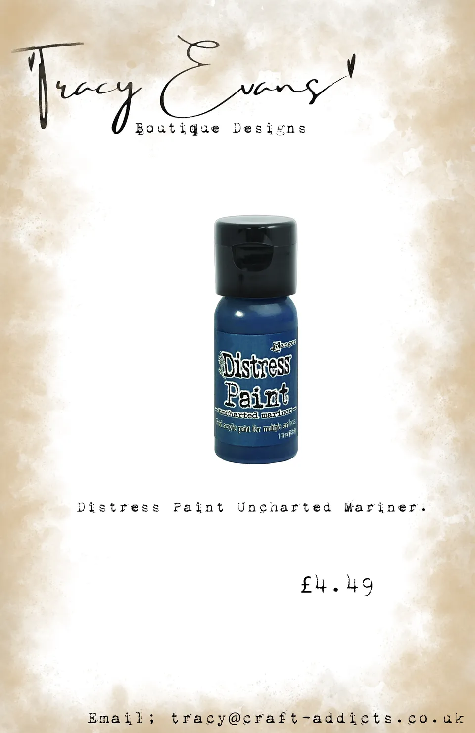 Tracy Evans Design Distress Paint DI123 akrylmaling Mariner