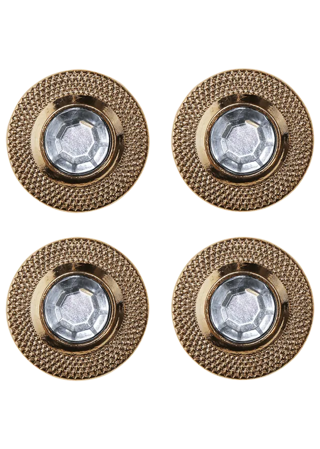 Go Handmade Bling Buttons knapper 17 mm 4-pk