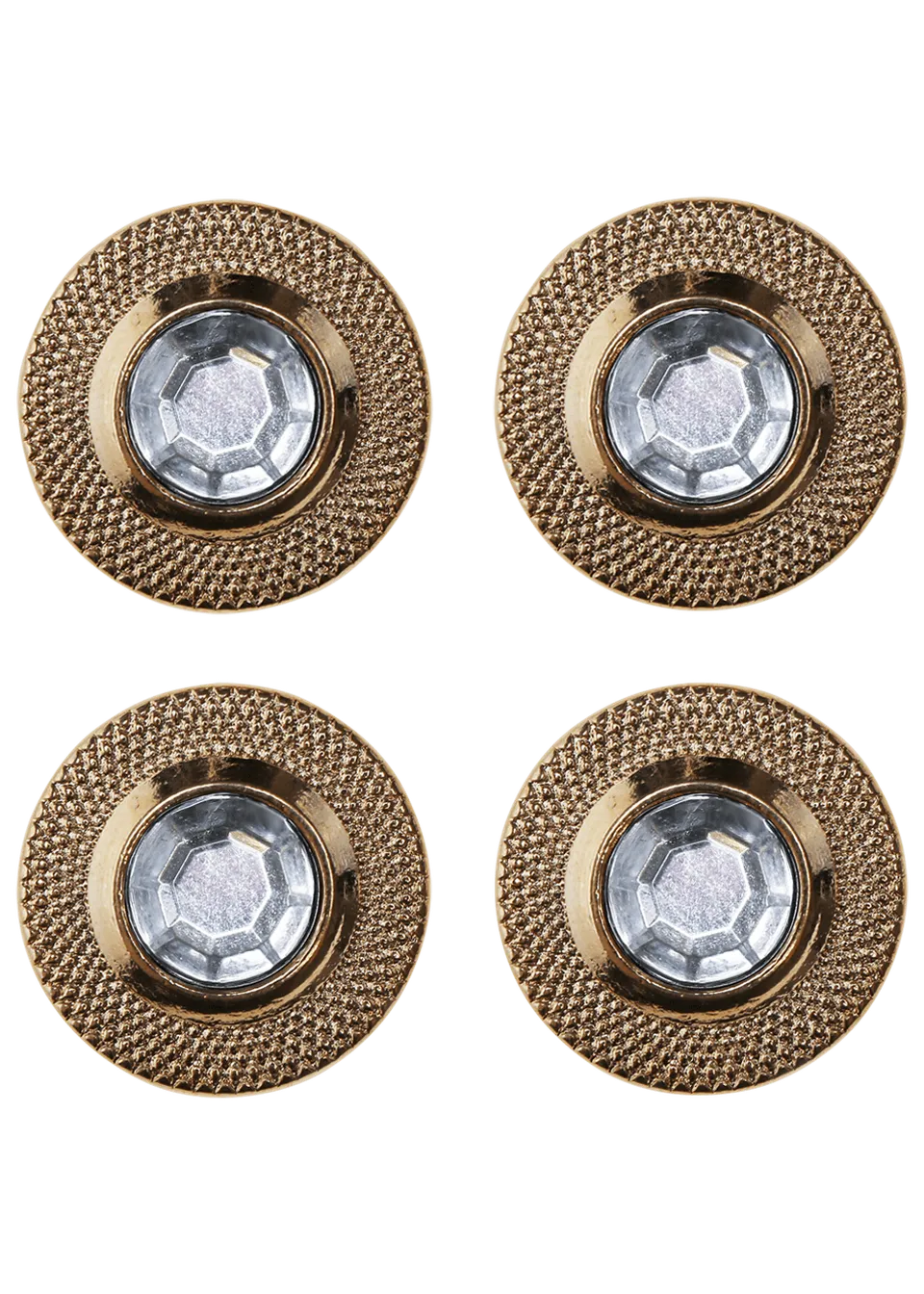 Go Handmade Bling Buttons knapper 17 mm 4-pk
