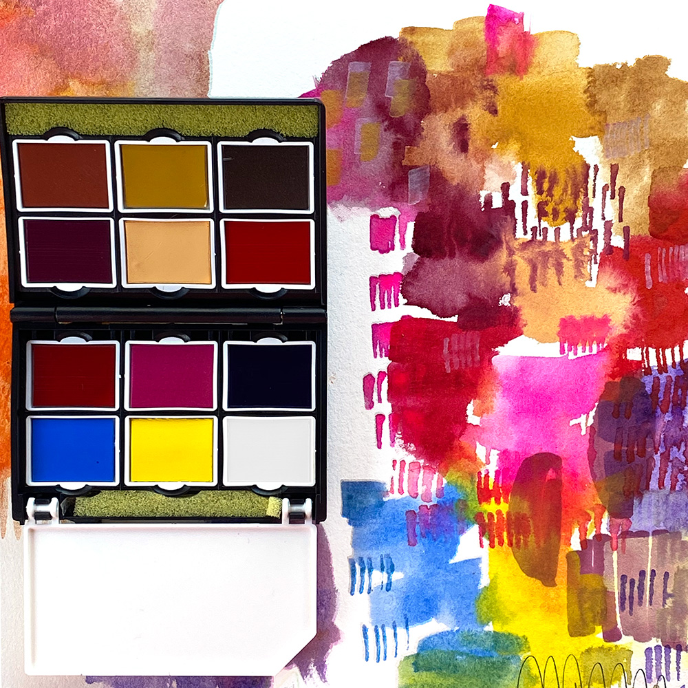 Jane Davenport Art Time Pocket akvarell tradisjonelle farger