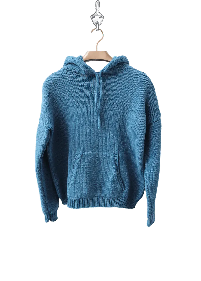 Go Handmade Hoodie hettegenser strikkeoppskrift XS–XXL