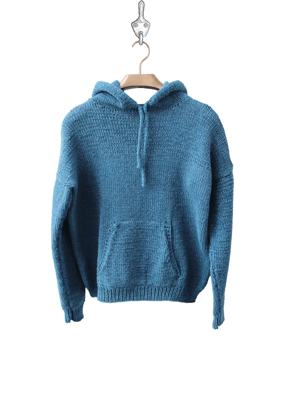 Go Handmade Hoodie hettegenser strikkeoppskrift XS–XXL