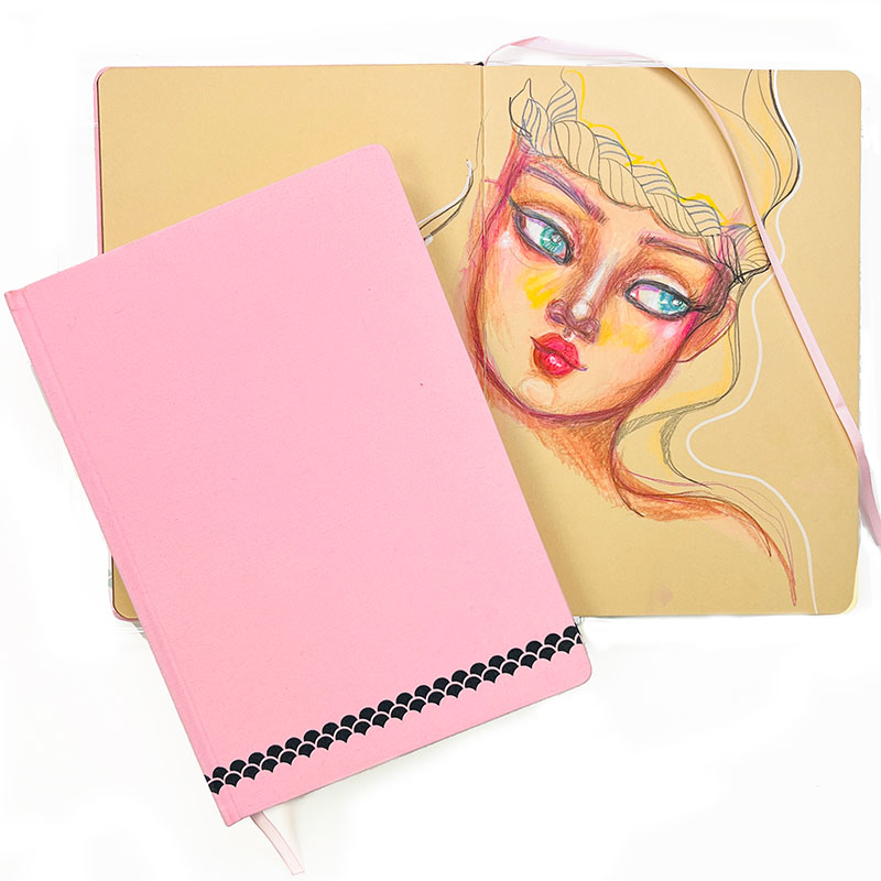 Jane Davenport Best Friend Art Journal B5 hudtoner