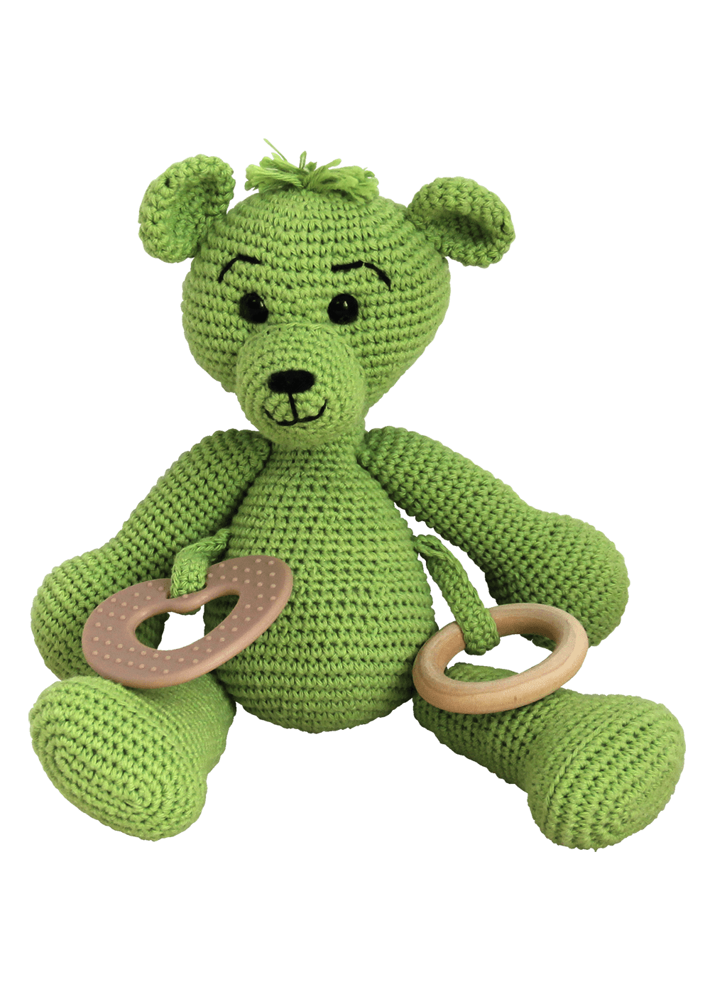 Go Handmade Sensory Teddy heklesett lime