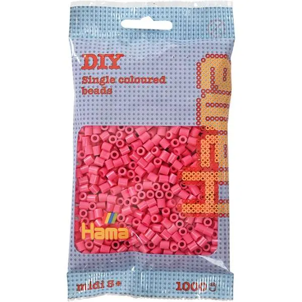 Hama Midi perler fuchsia pink 1000 stk rosa