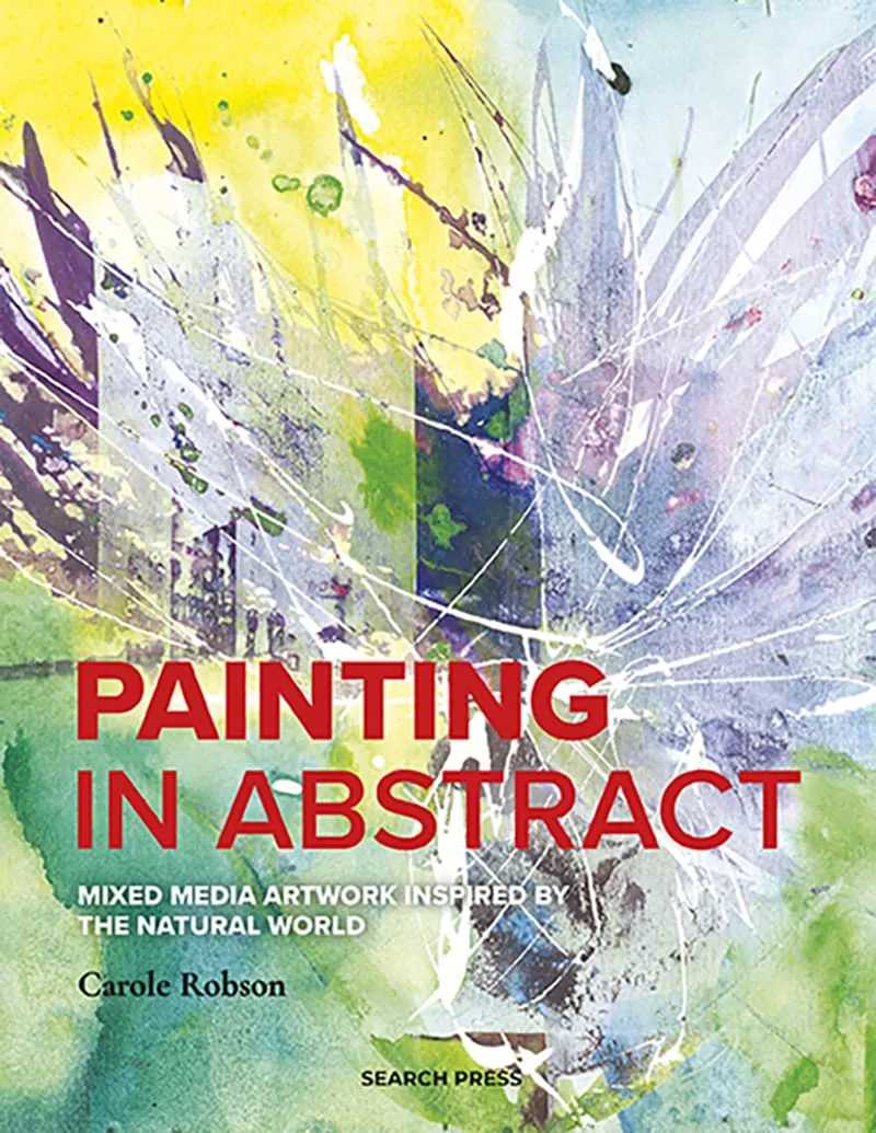 KEM Painting in Abstract bok Mixed Media abstrakt maling