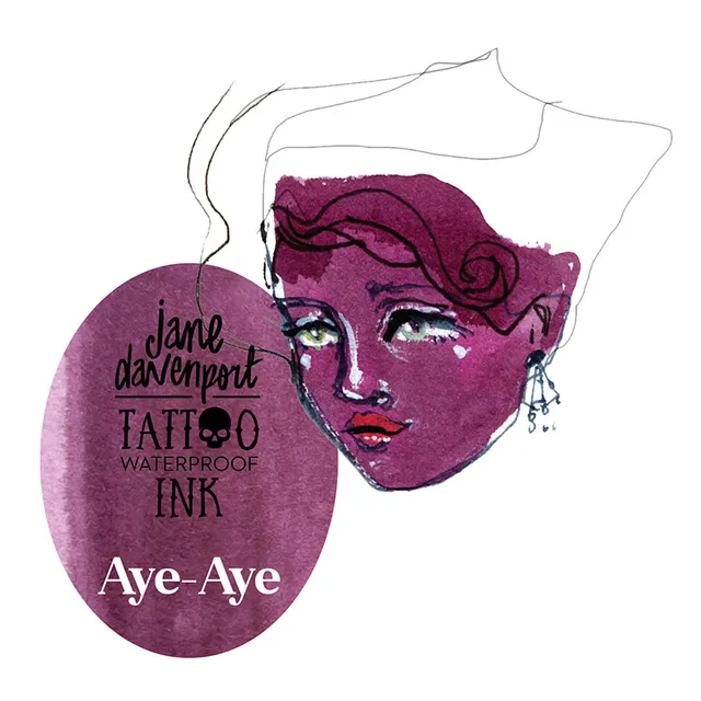 Jane Davenport Aye-Aye! tattooblekk lilla vanntett