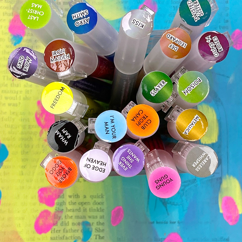 Jane Davenport Wham Glam Musical Markers malingstusjer 20 neon metallic