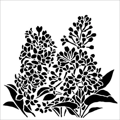 The Crafters Workshop TCW913 Lilacs sjablong 6x6 syrin