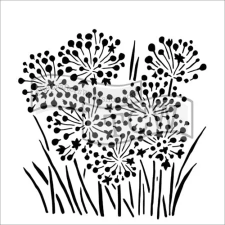 The Crafters Workshop TCW726 Onion Blossoms sjablong 6x6