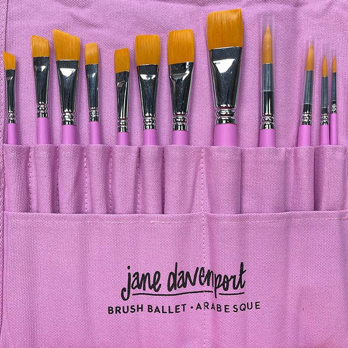 Jane Davenport Brush Ballet penselsett med oppbevaring
