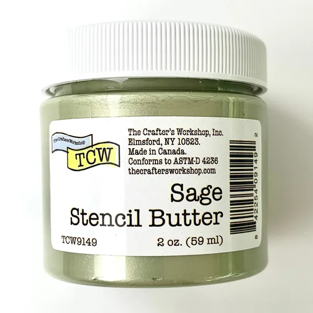 The Crafters Workshop Stencil Butter strukturpasta salvie 2 oz