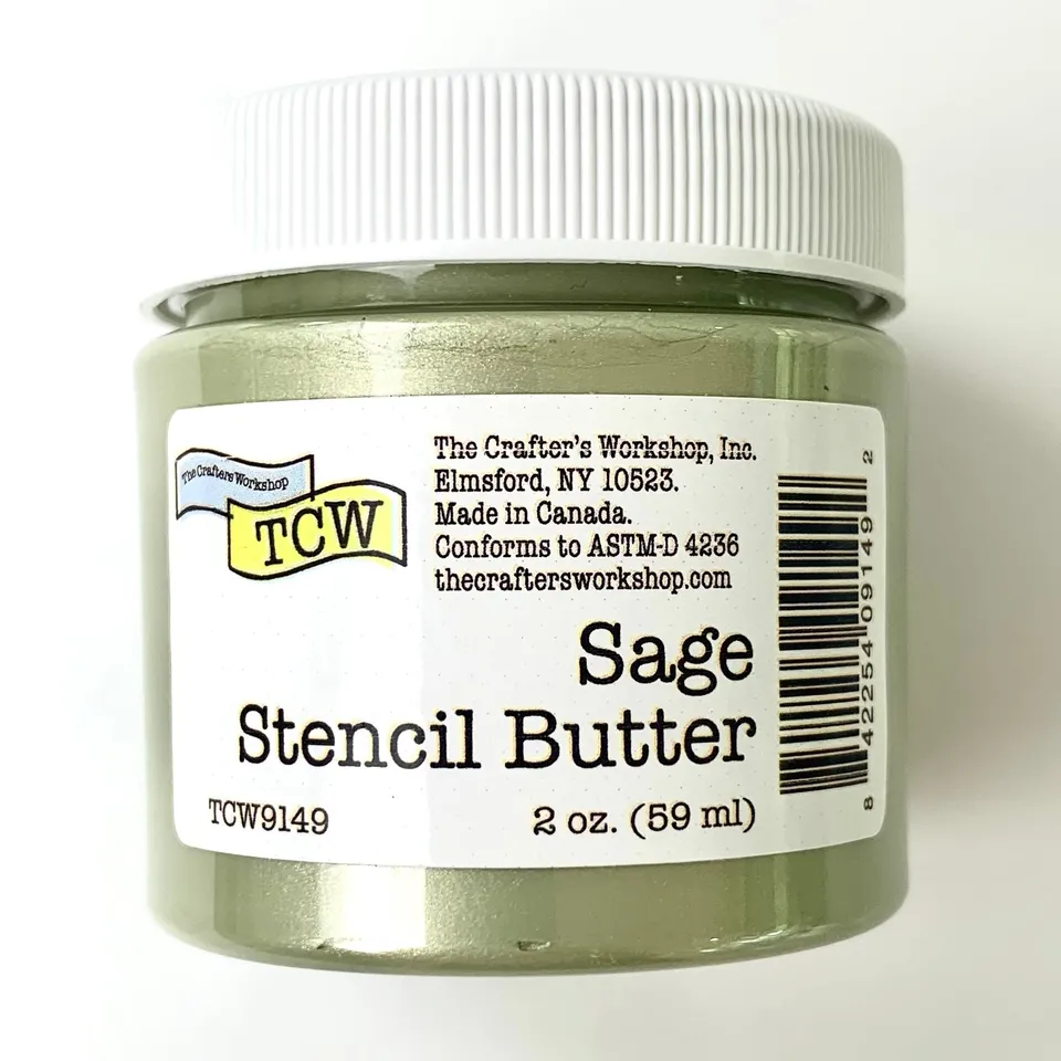 The Crafters Workshop Stencil Butter strukturpasta salvie 2 oz